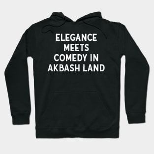 Elegance Meets Comedy in Akbash Land Hoodie